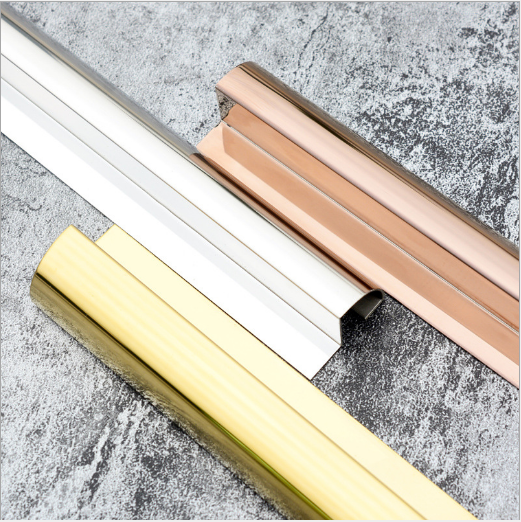 Stainless steel tile trim