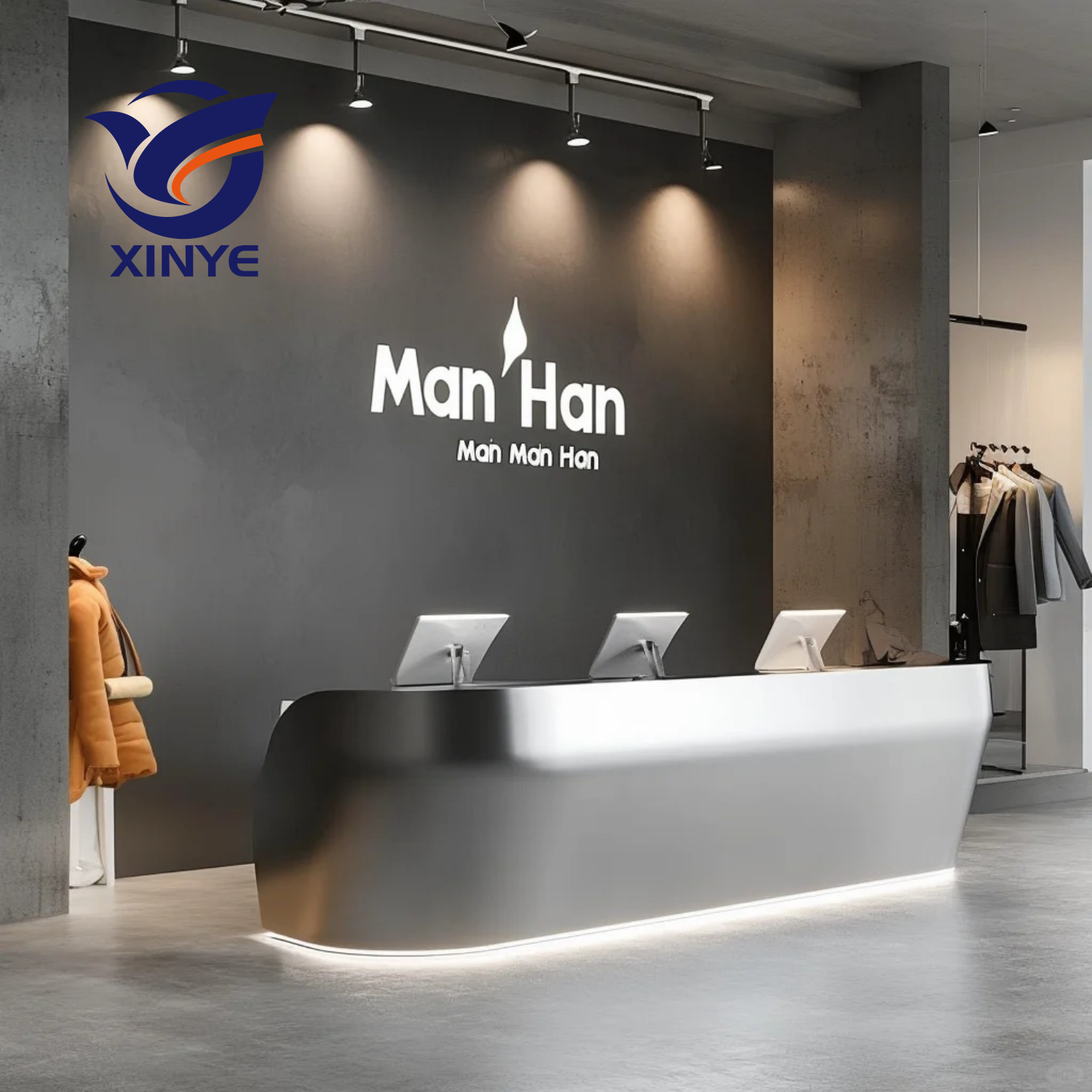 Matte stainless steel bar