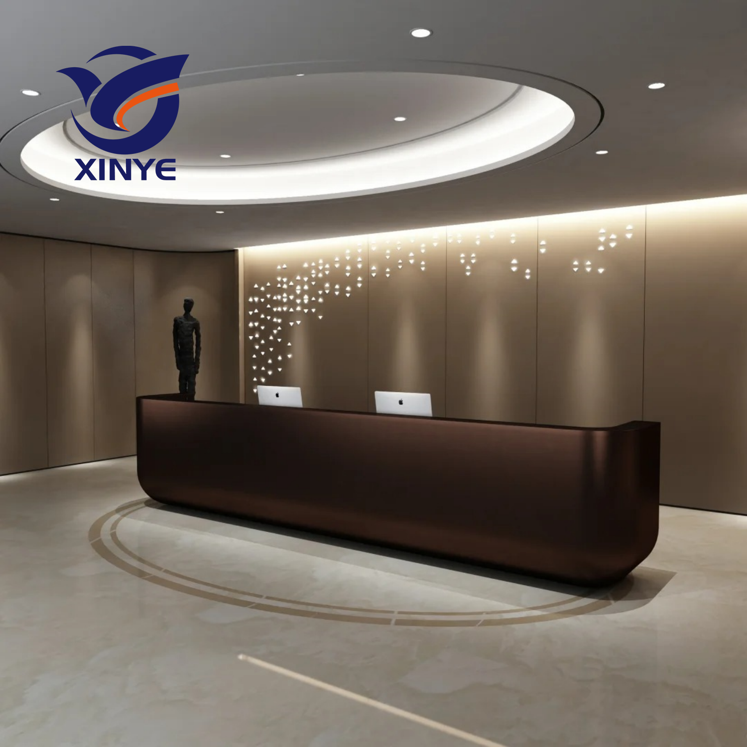 Dark copper stainless steel bar