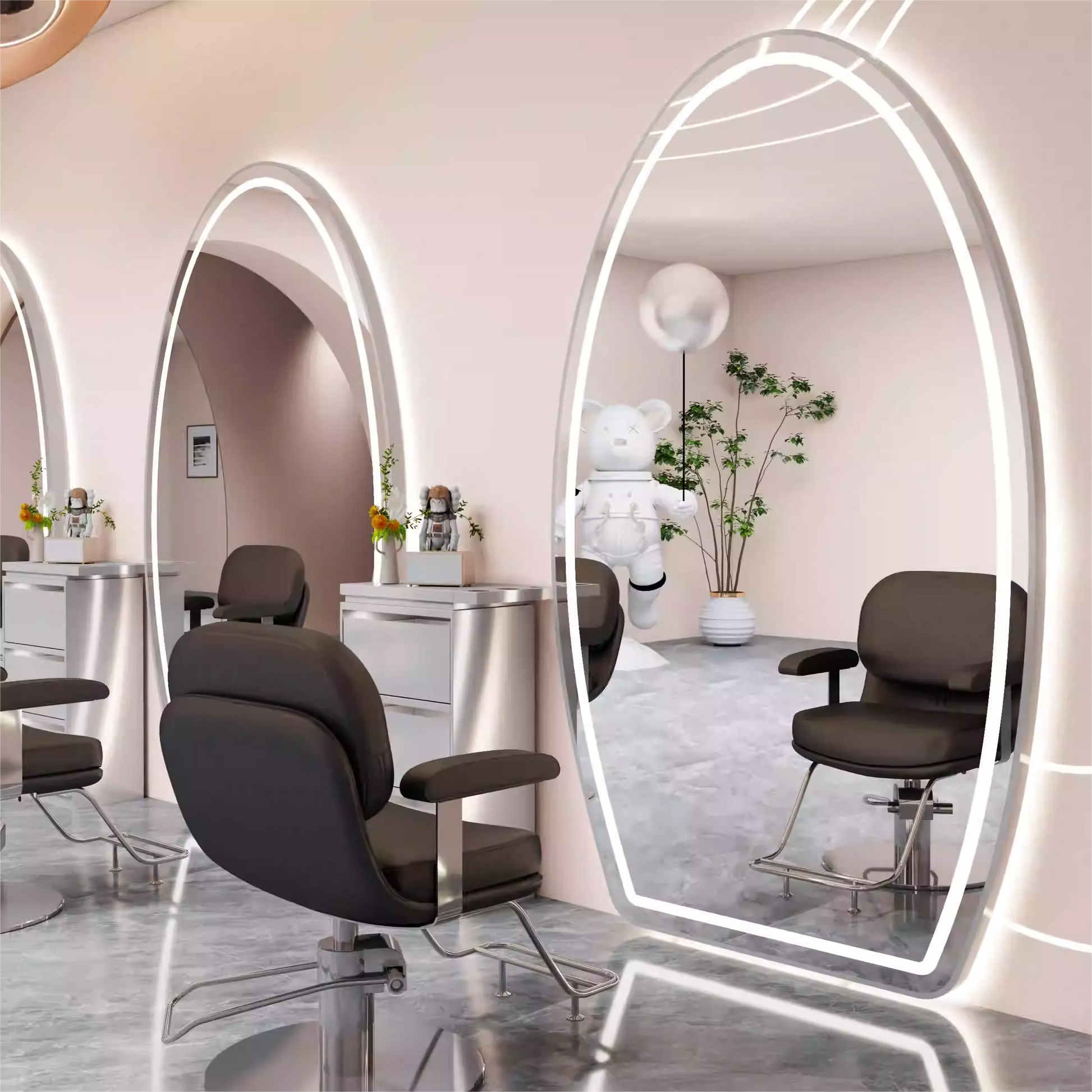 Stainless steel mirror frame 015A