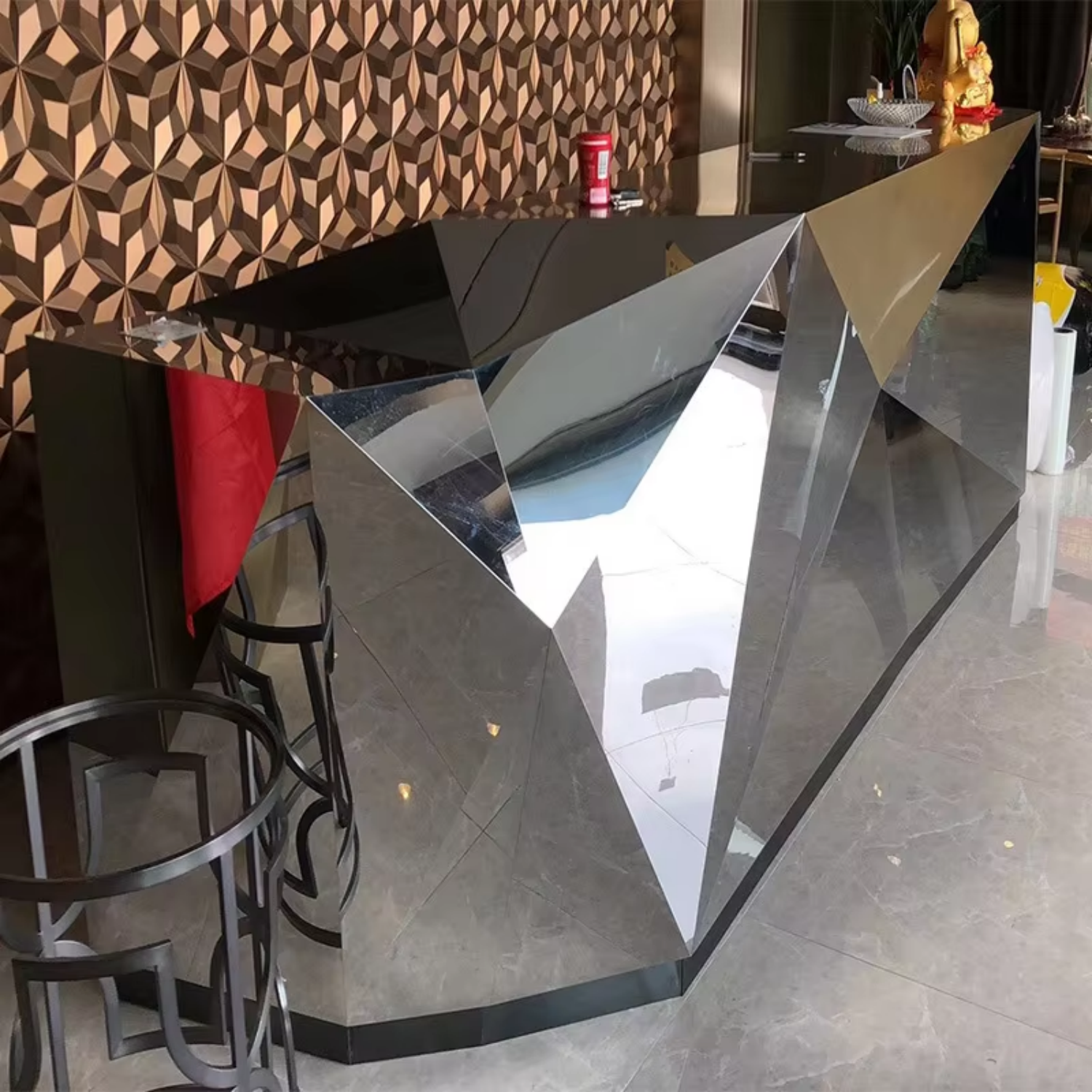 Ergot Bar - Stainless Steel Custom Bar Modern Design | New Leaf Metal