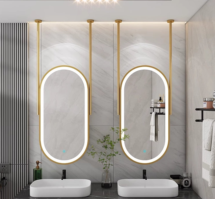 Stainless Steel Mirror Frame 027 - Custom Made High-End Decorative Mirror Frames | New Leaf Metal