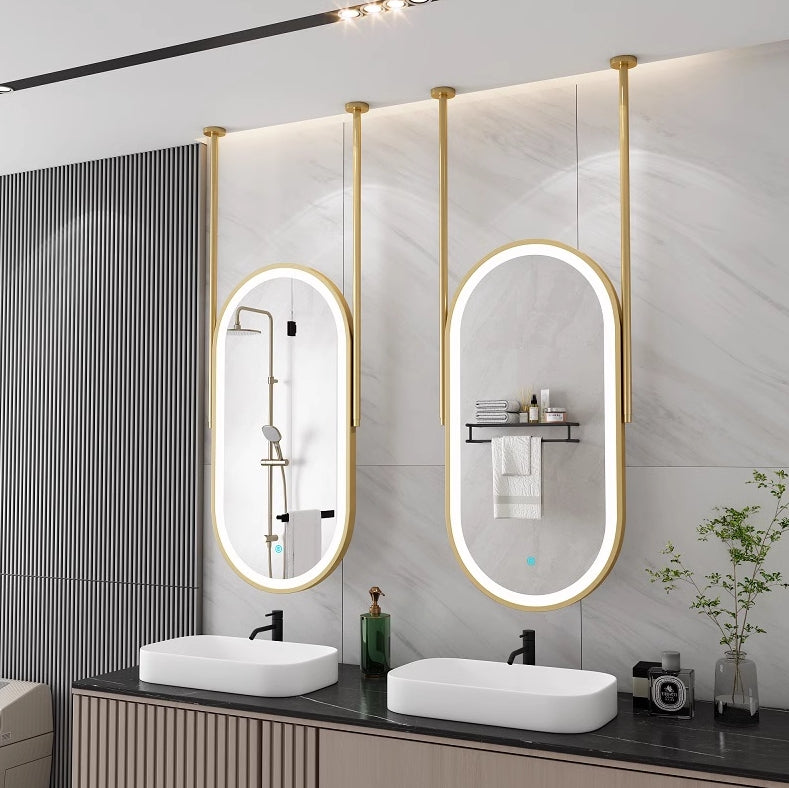 Stainless Steel Mirror Frame 027 - Custom Made High-End Decorative Mirror Frames | New Leaf Metal