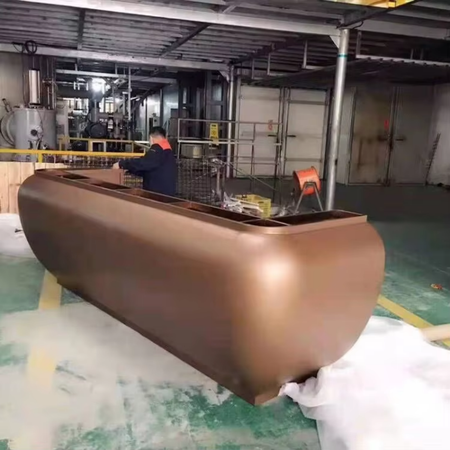 Dark copper stainless steel bar t2